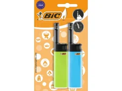 BIC Hybrid-Feuerzeug J38 Wand, Assortiert, 2er-Pack