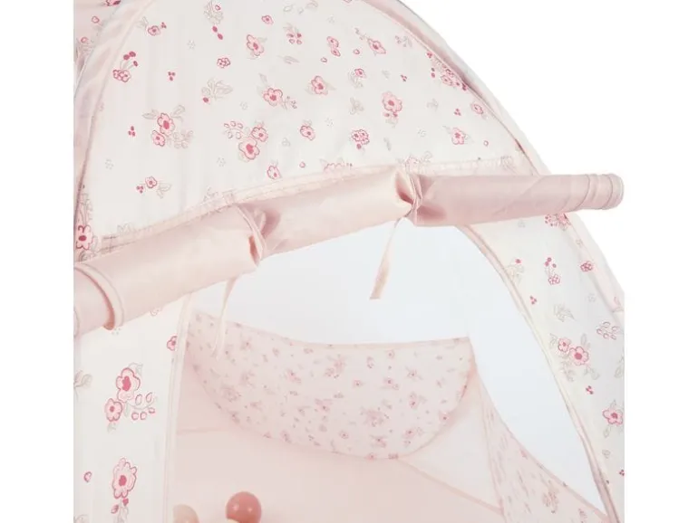 bieco Pop up Spielzelt und Bällebad Dots Rosa