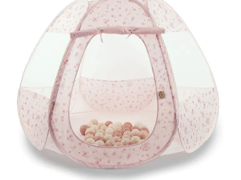 bieco Pop up Spielzelt und Bällebad Dots Rosa