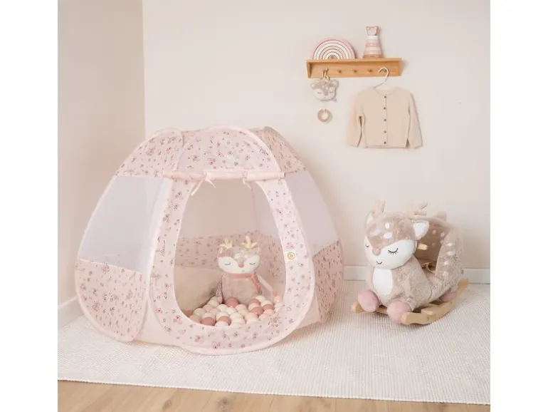 bieco Pop up Spielzelt und Bällebad Dots Rosa