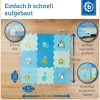 bieco Puzzlematte Tiere Blau, 18-teilig