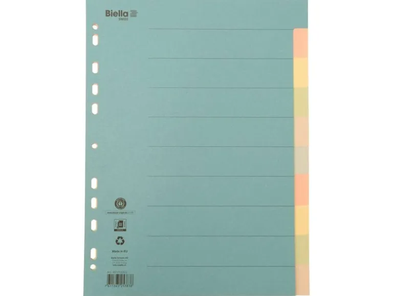 Biella Register A4 Karton 10-teilig