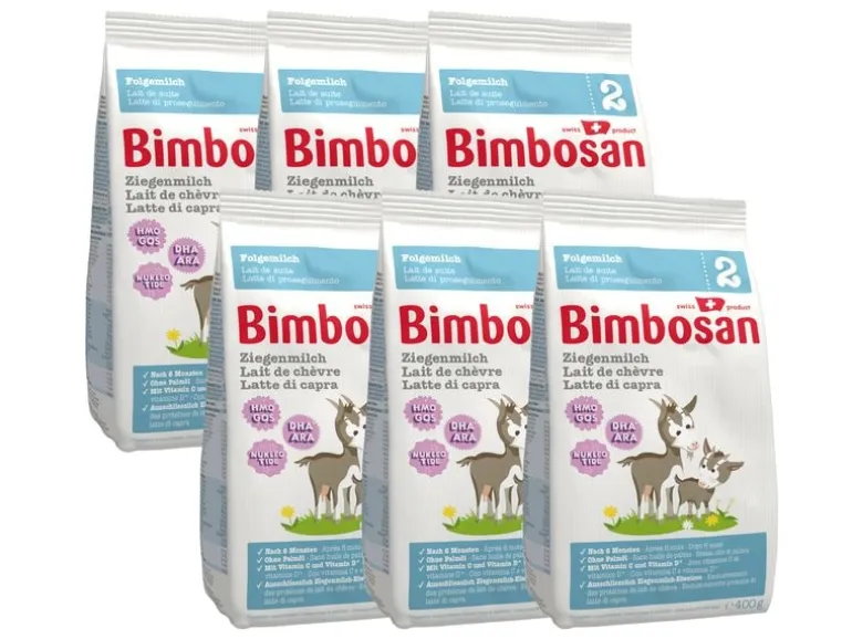 Bimbosan Folgemilch Premium Ziegenmilch 2, Auffüllpack 6x 400 g
