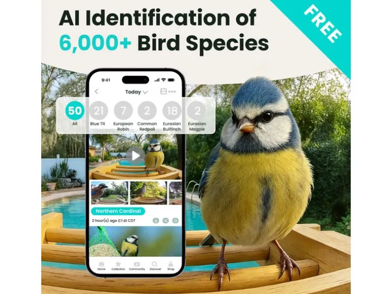 Birdfy Vogelhaus mit Kamera 1080p