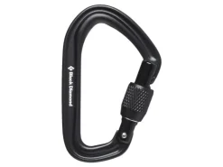 Black Diamond Karabiner Hotforge Screwgate Schwarz