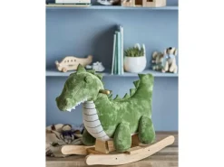 Bloomingville Schaukeltier Arnie Crocodile, Grün, Polyester