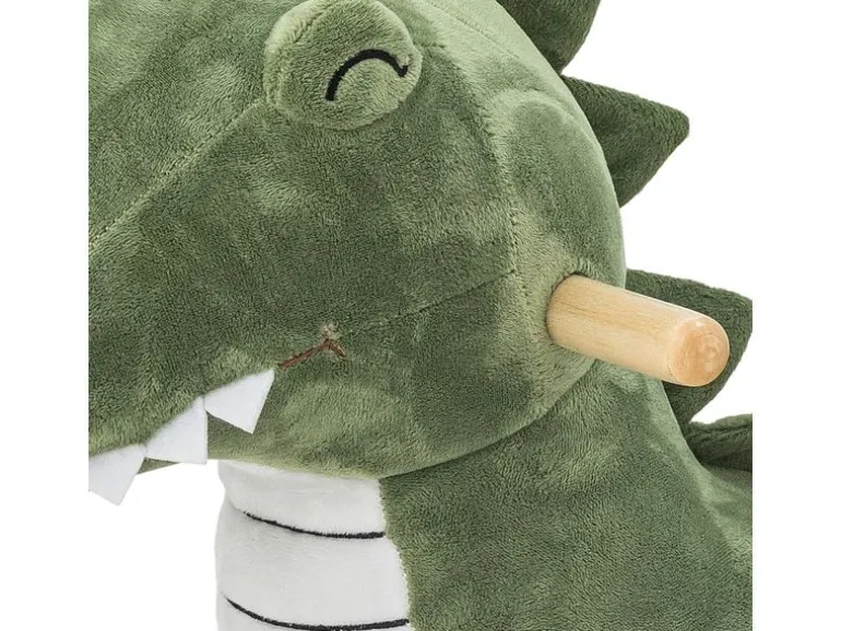 Bloomingville Schaukeltier Arnie Crocodile, Grün, Polyester