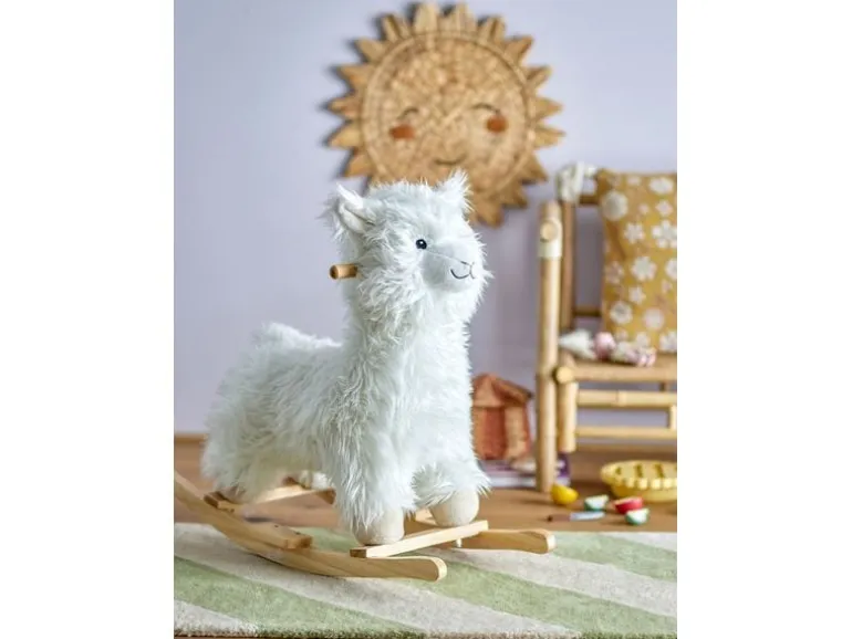 Bloomingville Schaukeltier Kinto Lama Weiss