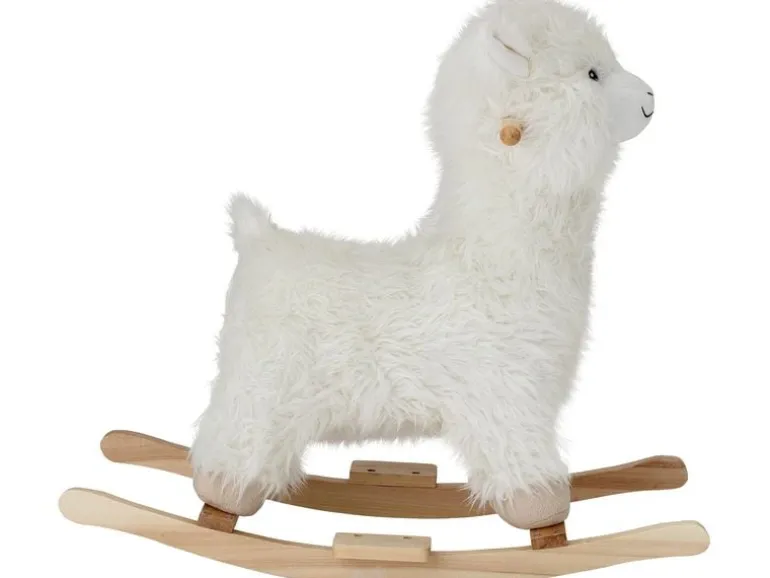 Bloomingville Schaukeltier Kinto Lama Weiss