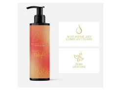 Bodygliss Massageöl und Gleitmittel in 1 Erdbeere Champagner, 150 ml
