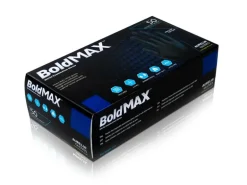 BoldMax Einweghandschuh Max Grip Nitril, L, Schwarz, 50 Stück