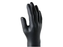 BoldMax Einweghandschuh Max Grip Nitril, L, Schwarz, 50 Stück