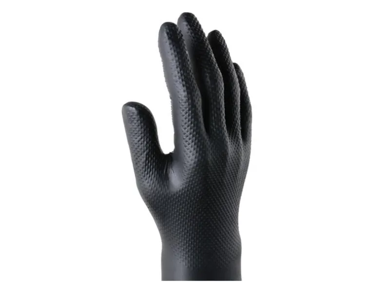 BoldMax Einweghandschuh Max Grip Nitril, L, Schwarz, 50 Stück