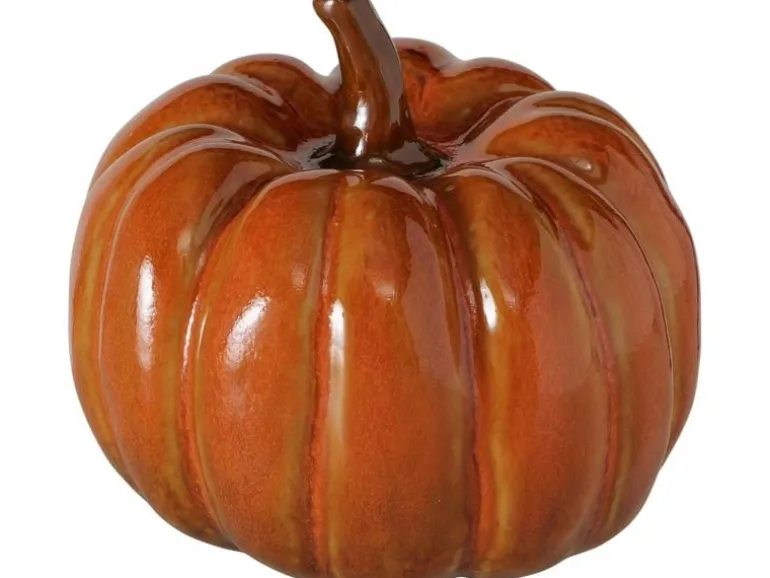 Boltze Aufsteller Kürbis Bego 13 x 11.5 cm, Orange