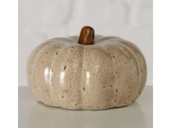 Boltze Aufsteller Kürbis Bego 9 x 6 cm, Beige