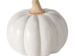 Boltze Aufsteller Kürbis Monty 15.2 x 12.5 cm, Creme