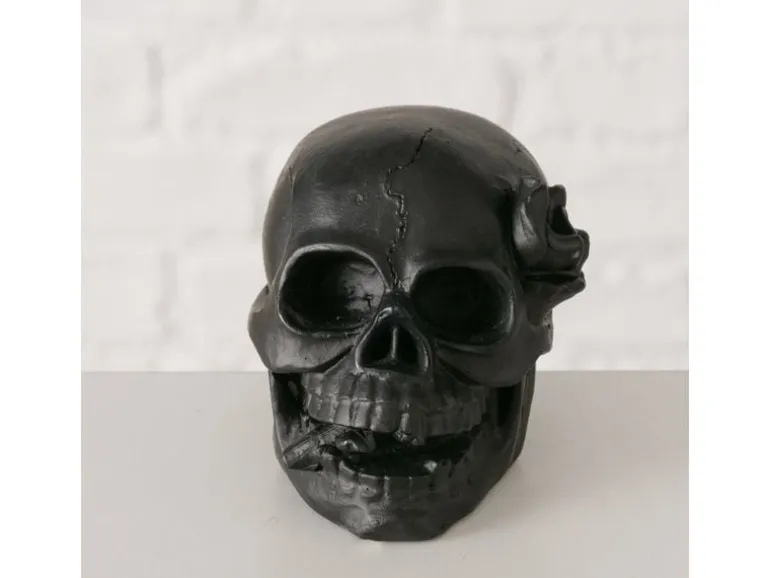Boltze Aufsteller Skully 6.7 cm, Schwarz