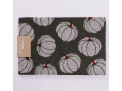 Boltze Fussmatte Kürbie 60 x 40 cm, Grau/Weiss
