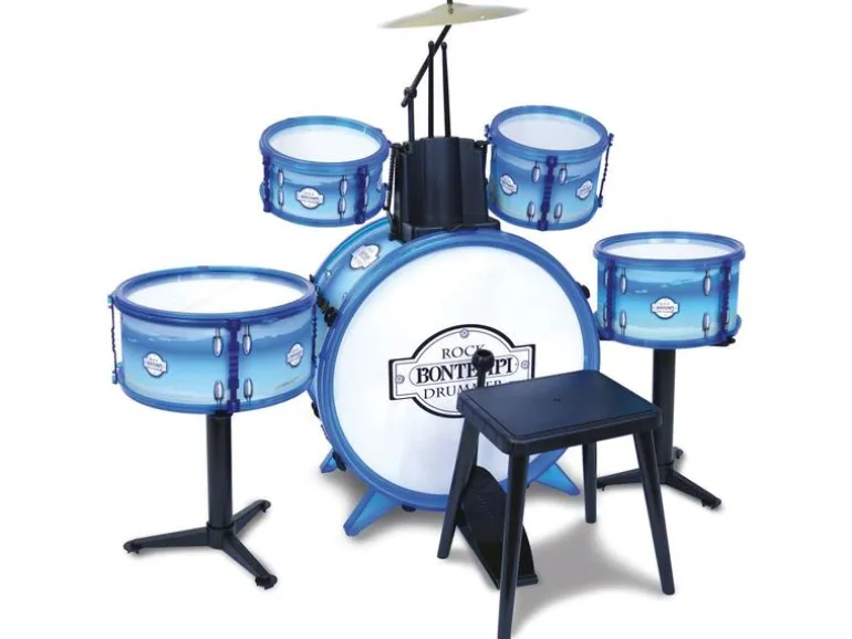 Bontempi Musikinstrument Schlagzeug blau