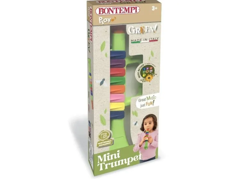 Bontempi Musikinstrument Trompete 27 cm, 8 Tasten