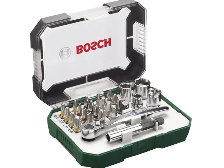 Bosch Schrauberbit- und Ratschen-Set, 26-teilig