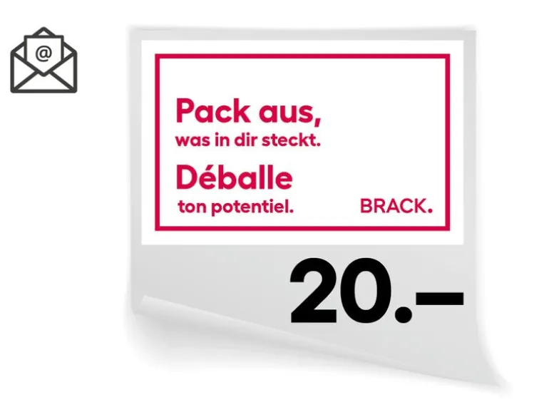 Brack Online-Geschenkgutschein CHF 20.-