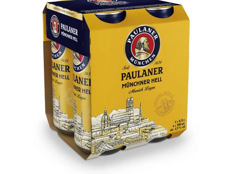 Brauerei Paulaner Bier Münchner Hell 4 x 0.5 l