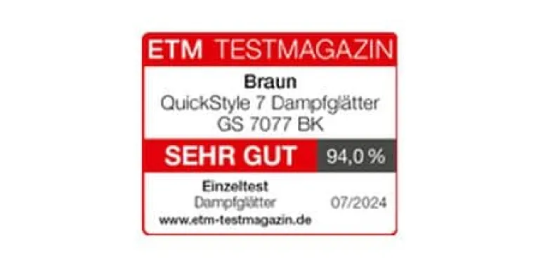 Braun Dampfbürste Quickstyle 7 GS7077 BK 1600 W