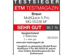 Braun Stabmixer MQ 55236M Pro Schwarz/Silber