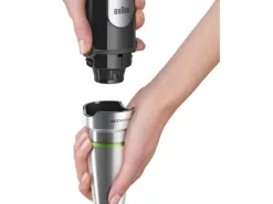 Braun Stabmixer MultiQuick 7  MQ7000X Schwarz/Silber