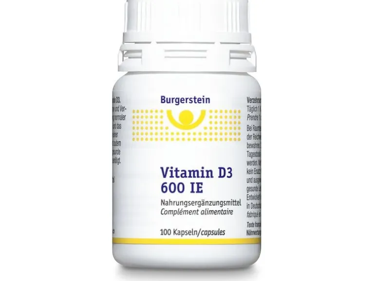 Burgerstein Vitamin D3 600 I.E. 100 Kapseln