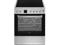 Candy Standherd CVE660MI/E, Schwarz/Silber