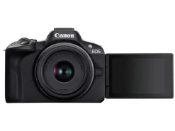 Canon Fotokamera EOS R50 + RF-S 18-45 + RF 75-300 Schwarz