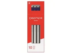 Caran d'Ache Kugelschreiber Einweg 825 10er Karton, Blau