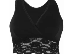 Carriwell Still-BH mit Spitzen Schwarz + Nude, L