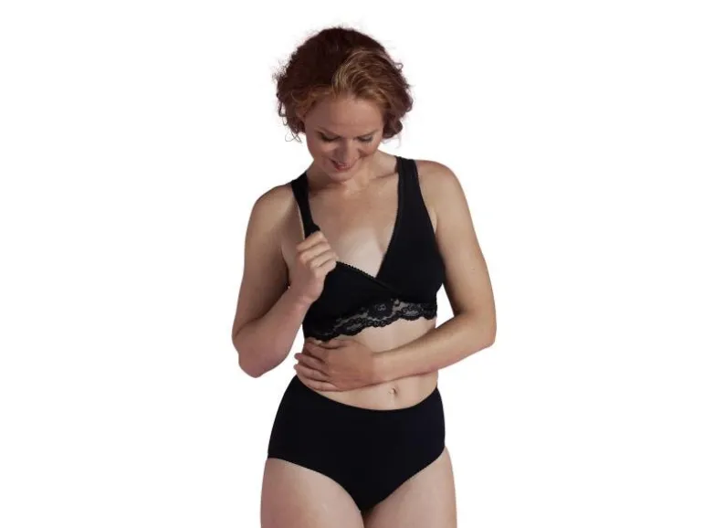 Carriwell Still-BH mit Spitzen Schwarz XL