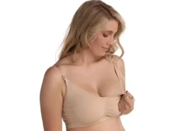 Carriwell Still-BH Seamless Original 2er Schwarz Beige L