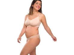 Carriwell Still-BH Seamless Original 2er Schwarz Beige L