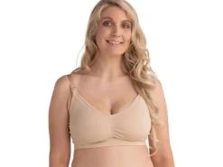 Carriwell Still-BH Seamless Original 2er Schwarz Beige L