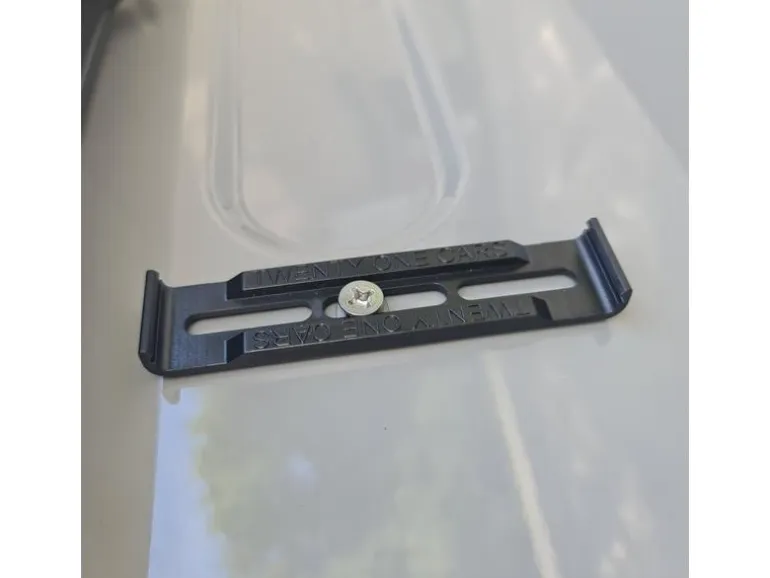 21CARS Kennzeichenhalterset Klick, Langformat, Schwarz
