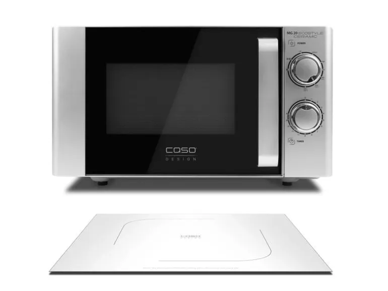 Caso Mikrowelle MG 20 Ecostyle Ceramic Schwarz/Silber