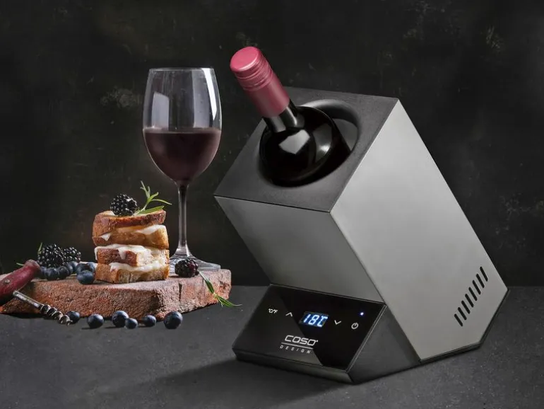 Caso WineCase One Inox Edelstahl silber/schwarz 72 W