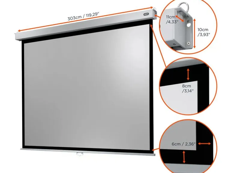 Celexon Rollo-Leinwand Professional Plus 280x210 cm 4:3