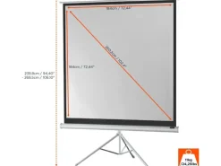 Celexon Stativleinwand Eco 184x184 cm 1:1 Weiss