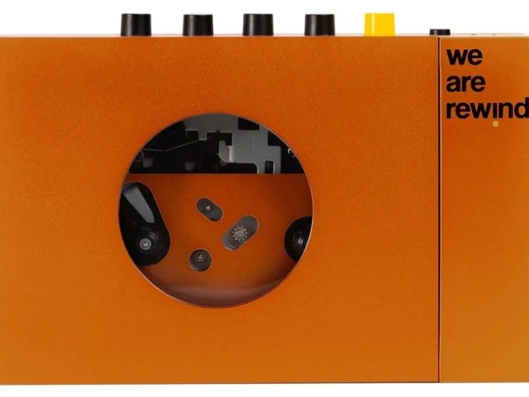 CE Portabler Kassettenspieler we are rewind Orange