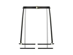 Christine Strappy Strumpfhalter Blushing Schwarz- OneSize