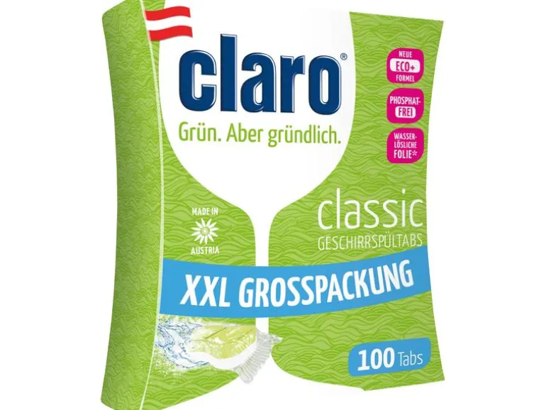 claro Maschinenspülmittel ÖKO Classic Tabs 100 Stück