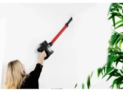 CLEANmaxx Akku-Hand- und Stielsauger Rot/Schwarz