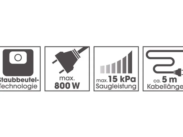 CLEANmaxx Bodenstaubsauger Schwarz