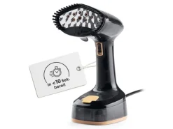 CLEANmaxx Dampfbürste 2-in-1 – 1600W schwarz 165 ml Tank 1600 W